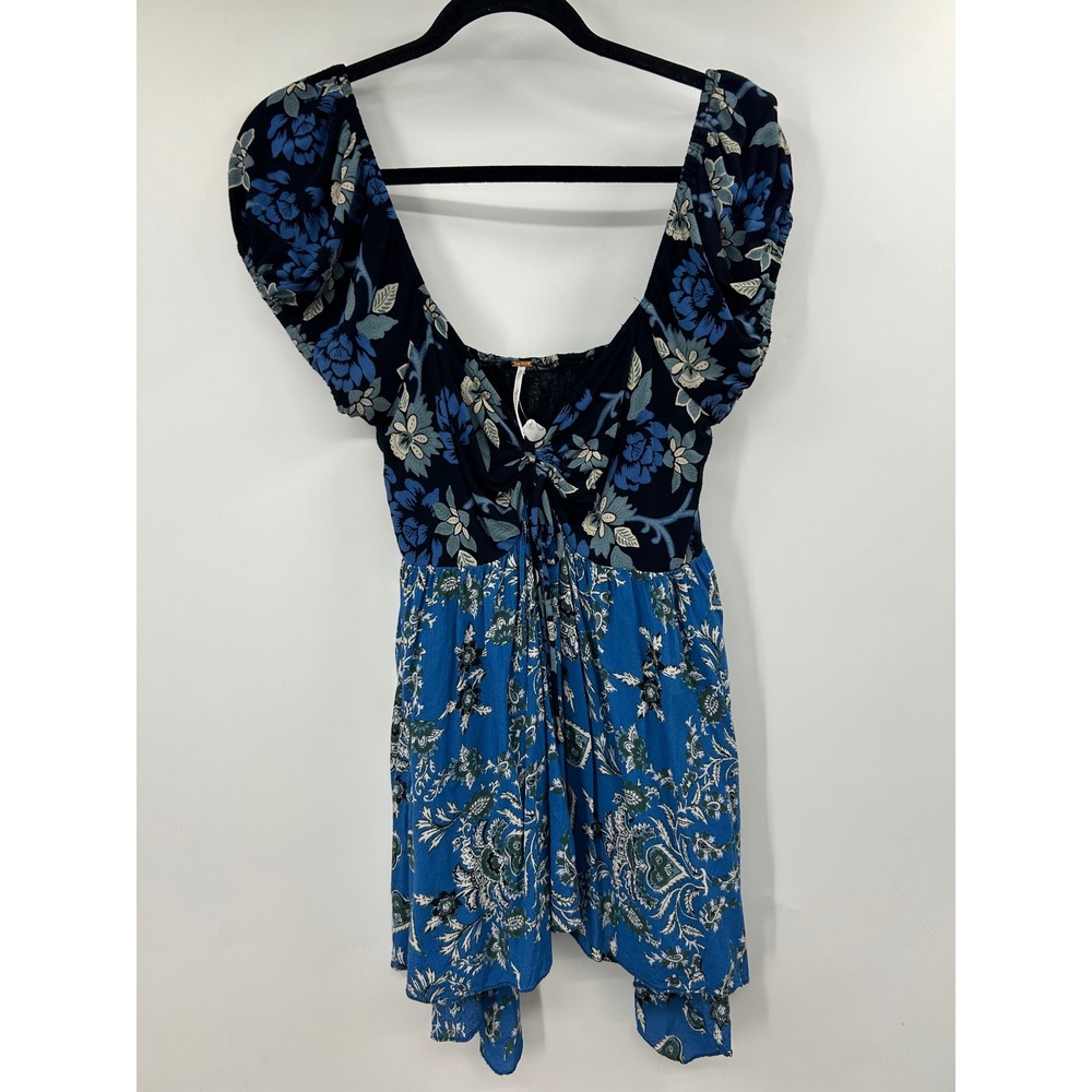 Free People La Bamba Floral Paisley Baby Doll Top Size Large
